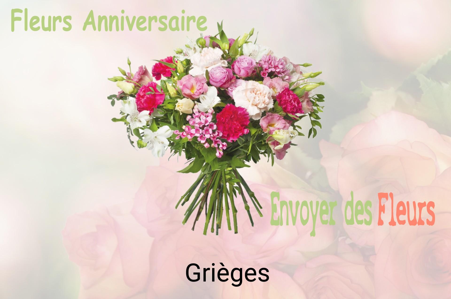 Bouquet de fleurs d’anniversaire livré à Grièges